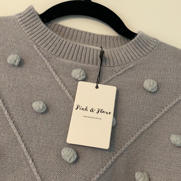 Grey Dot Sweater Size S - Picture 4 of 6